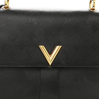 Louis Vuitton Calfskin Monogram Very One Handle Black 7 of 12