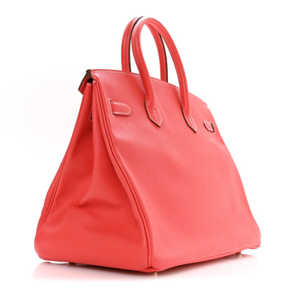 Hermes Epsom Candy Birkin 35 Rose Jaipur Gold 3 of 11