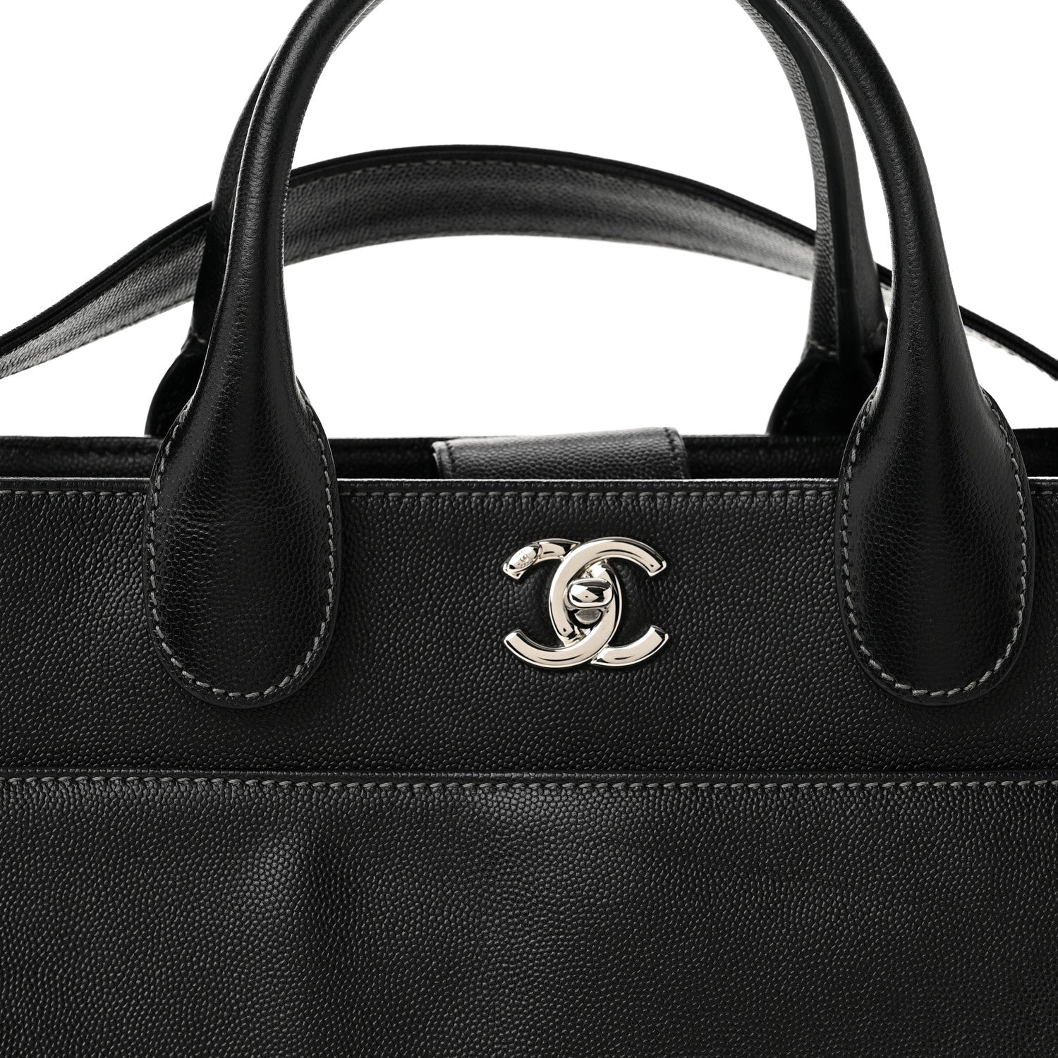 Chanel Caviar Cerf Executive Shopper Tote Black 8 of 12