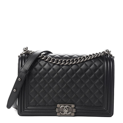 Chanel Calfskin Quilted New Medium Boy Flap Black 1 of 11