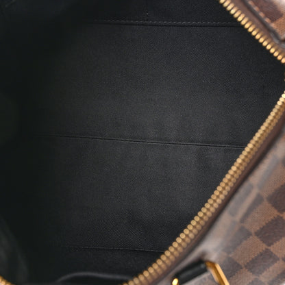 Louis Vuitton Damier Ebene Odeon Tote MM Black 5 of 9