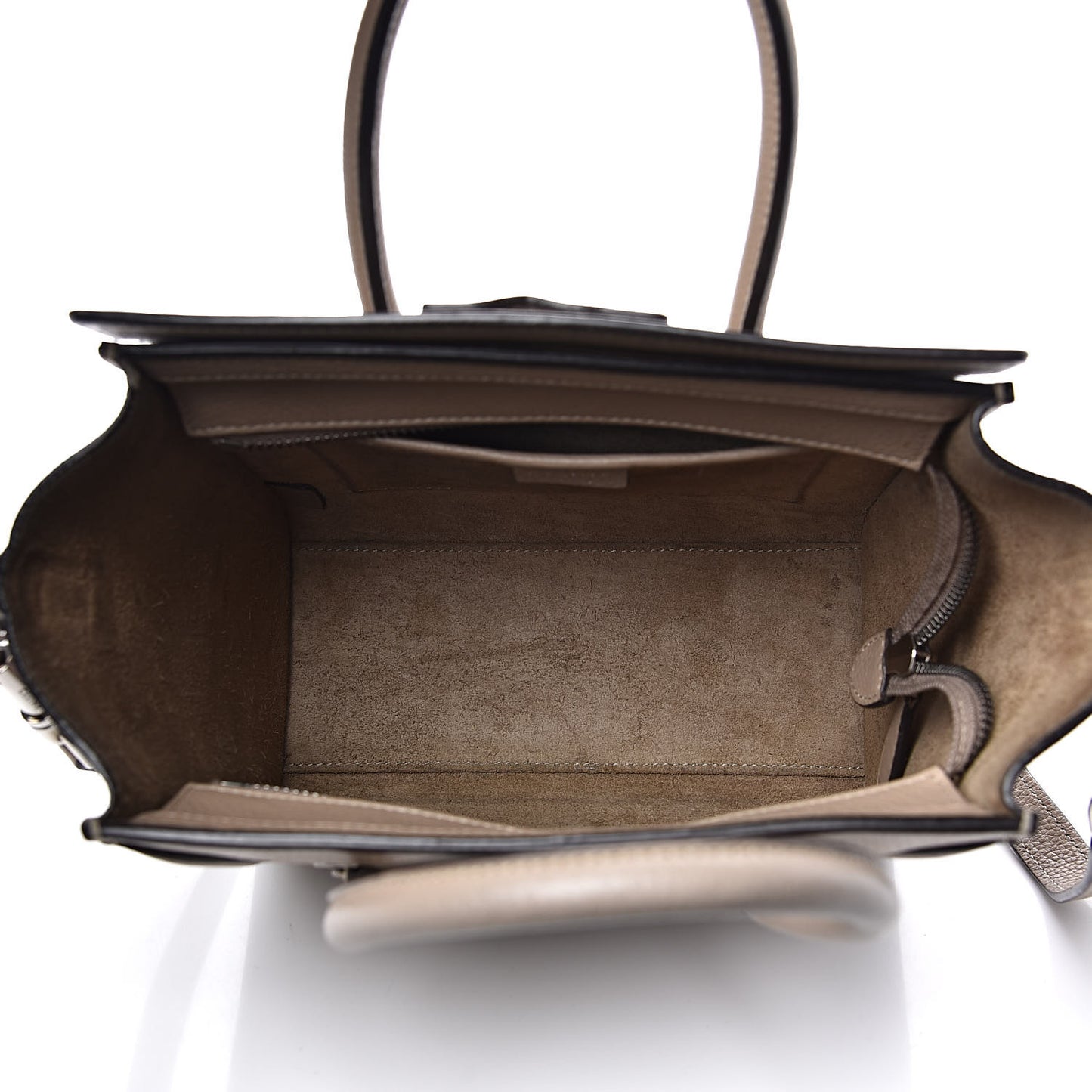 Drummed Calfskin Nano Luggage Dune