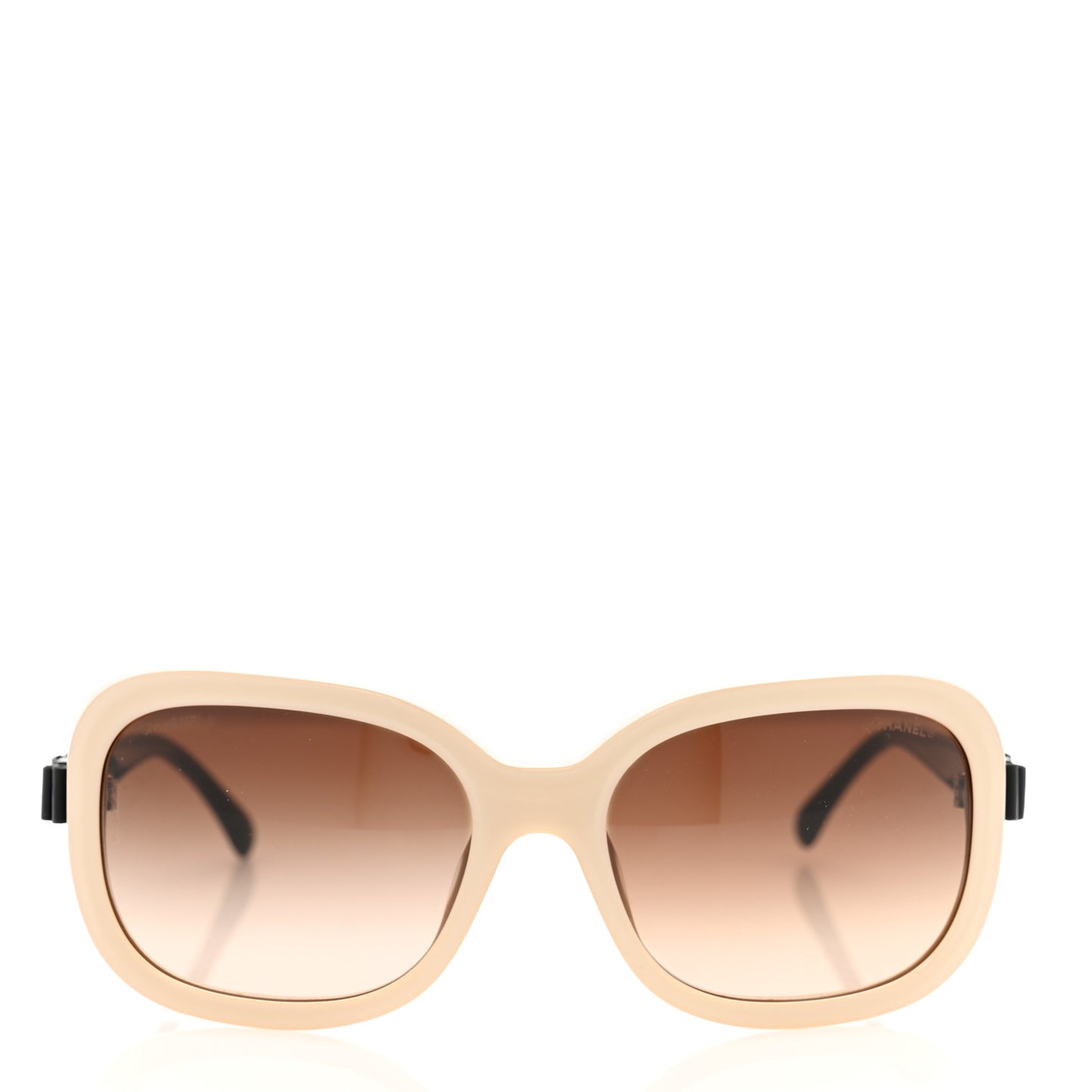 Acetate CC Bow Sunglasses 5280-Q Beige Black