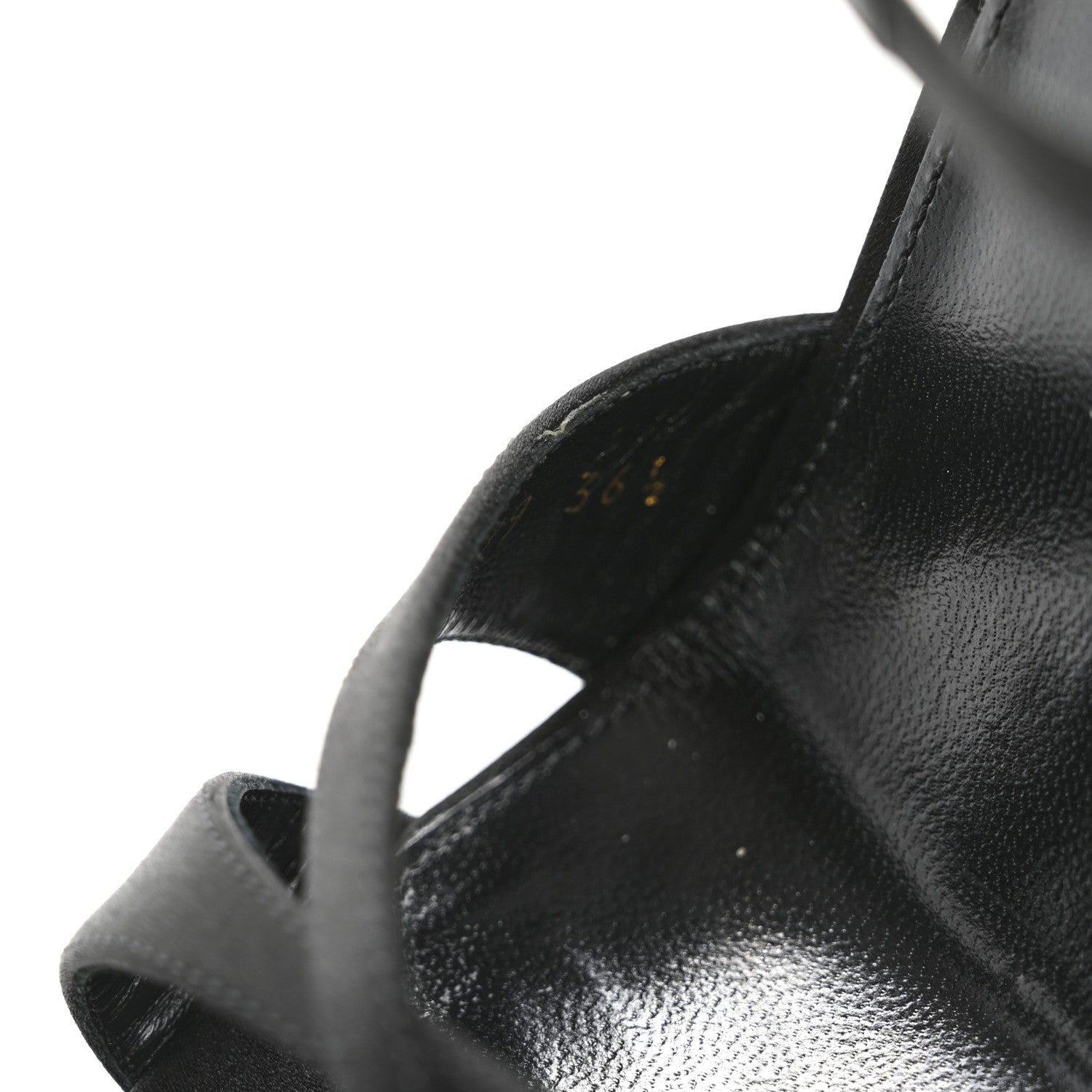 Saint Laurent Satin Crepe Debbie Platform Sandal 36.5 Black 11 of 11
