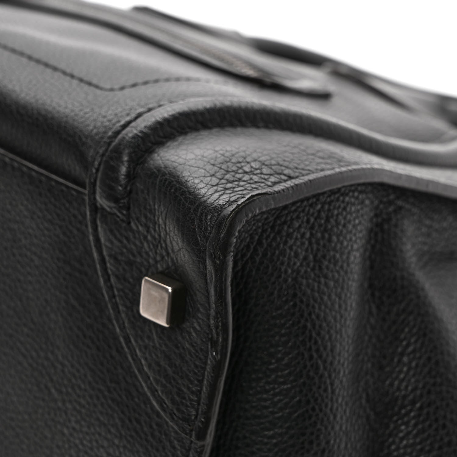 Celine Drummed Calfskin Mini Luggage Black 12 of 12