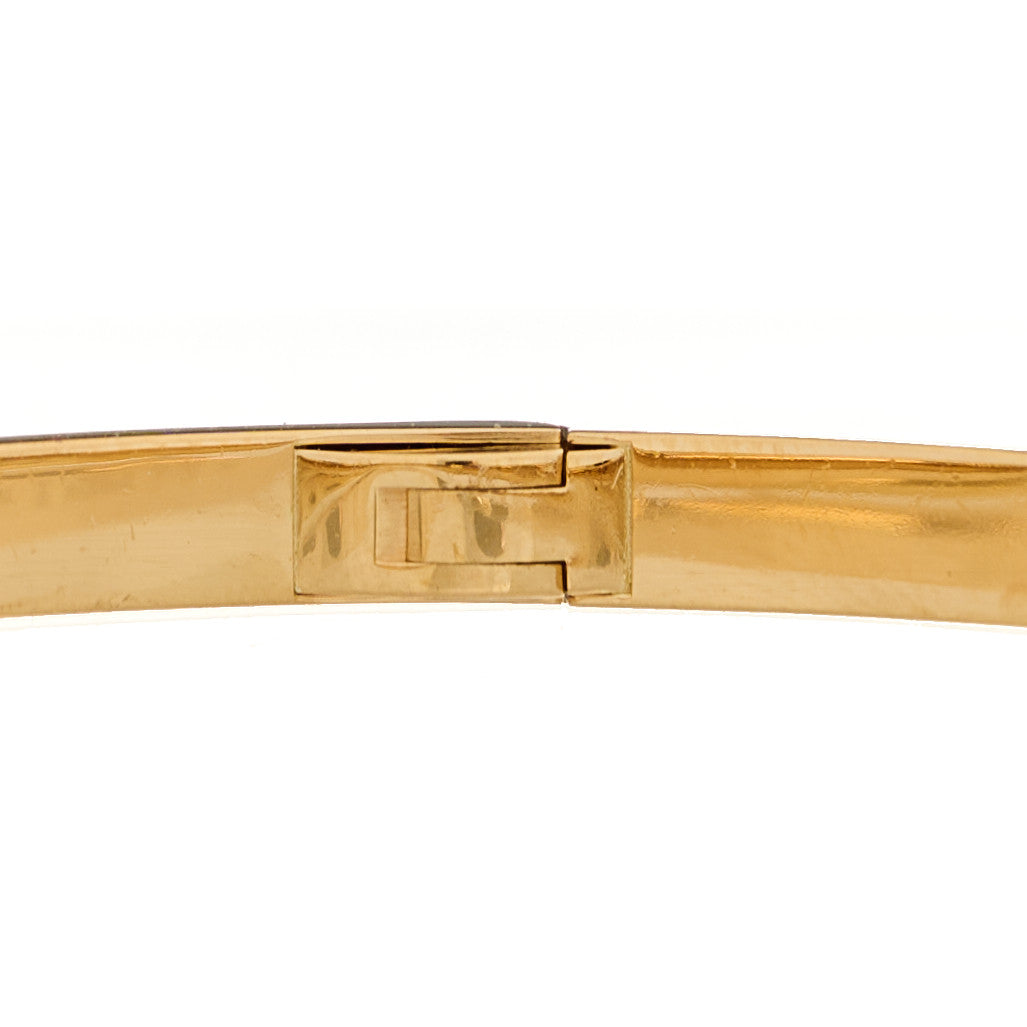18K Yellow Gold 6 Diamond Small LOVE Bracelet 16