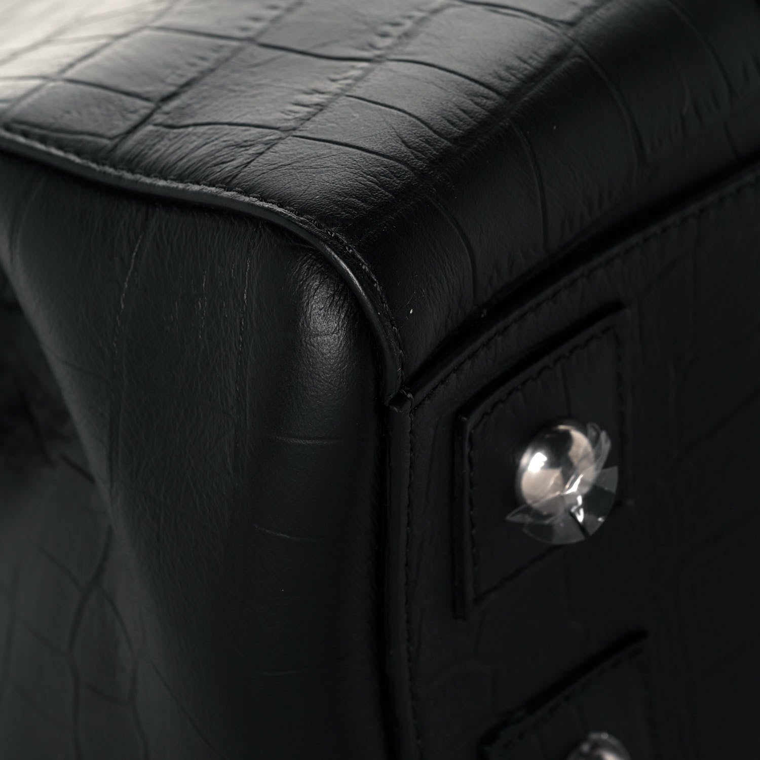 Mulberry Calfskin Crocodile Embossed Bayswater Black 10 of 12