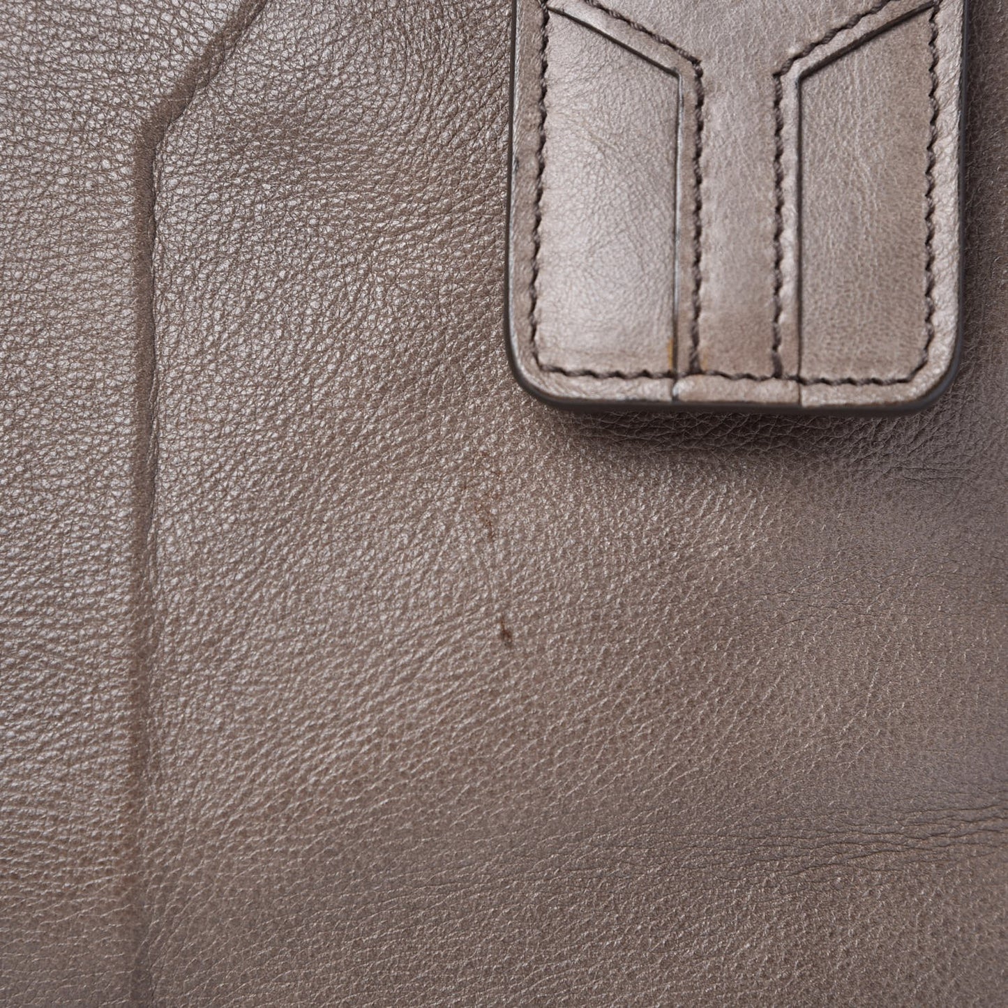 Calfskin Large Vanity Bowler Taupe