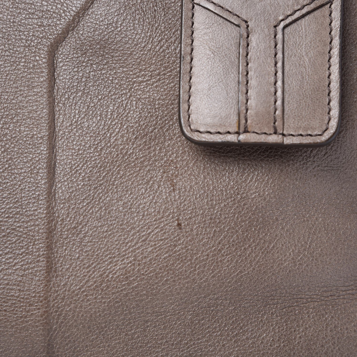 Saint Laurent Calfskin Large Vanity Bowler Taupe 11 of 12