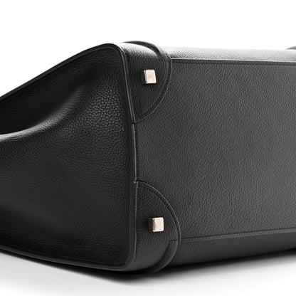 Celine Drummed Calfskin Mini Luggage Black 5 of 11