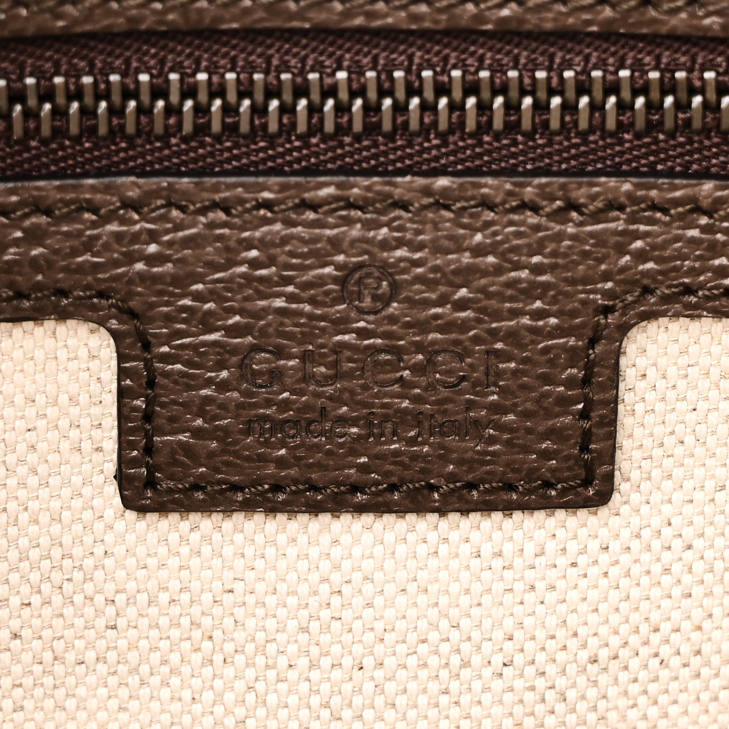 Gucci GG Supreme Monogram Textured Dollar Calfskin Web Ophidia Wristlet Shoulder Bag Beige Ebony New Acero 6 of 10