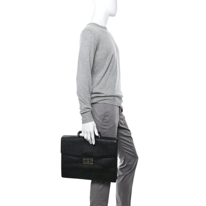 Prada Saffiano Briefcase Black 2 of 11