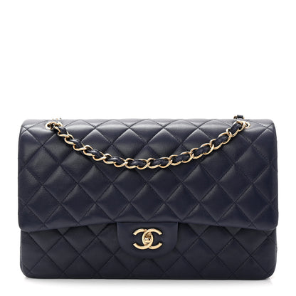Chanel Caviar Quilted Jumbo Double Flap Dark Navy 1 of 11
