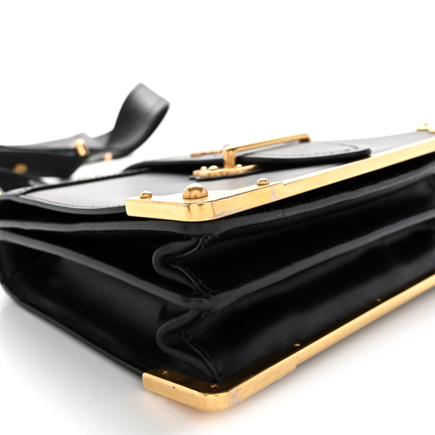 City Calf Saffiano Cahier Bag Black