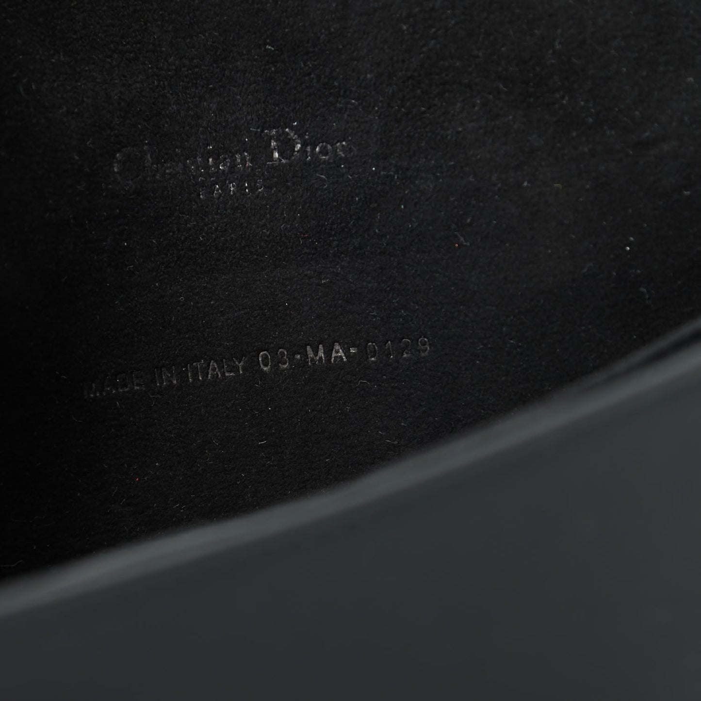 Ultra Matte Calfskin Cannage Lady Dior Clutch Black