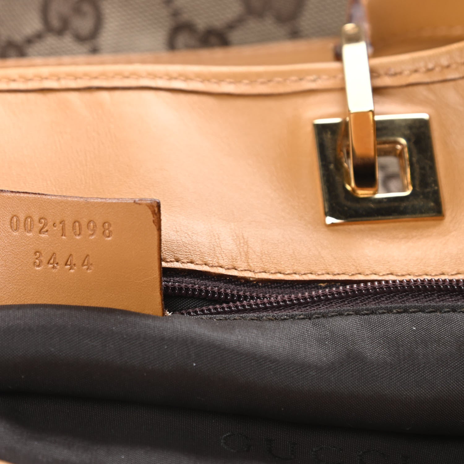 Gucci Monogram Large Bucket Tote Brown 7 of 11