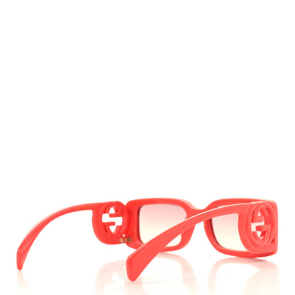 Gucci Acetate Chaise Rectangler Frame Sunglasses GG1325S Salmon Pink 4 of 8