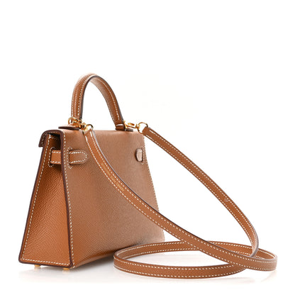 Hermes Epsom Mini Kelly Sellier 20 Gold 3 of 11
