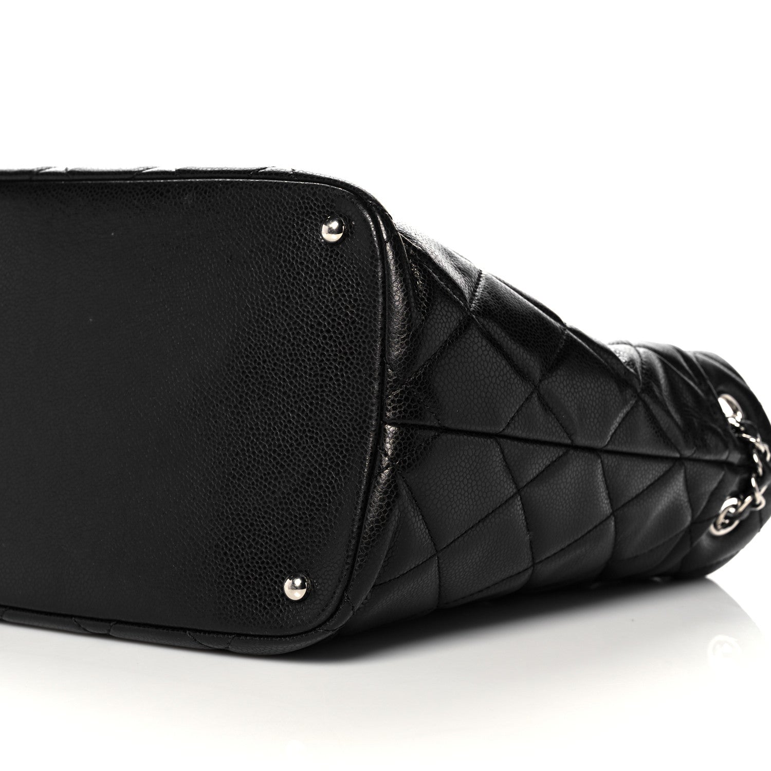 Chanel Caviar Quilted CC Timeless Soft Tote Black 9 of 13