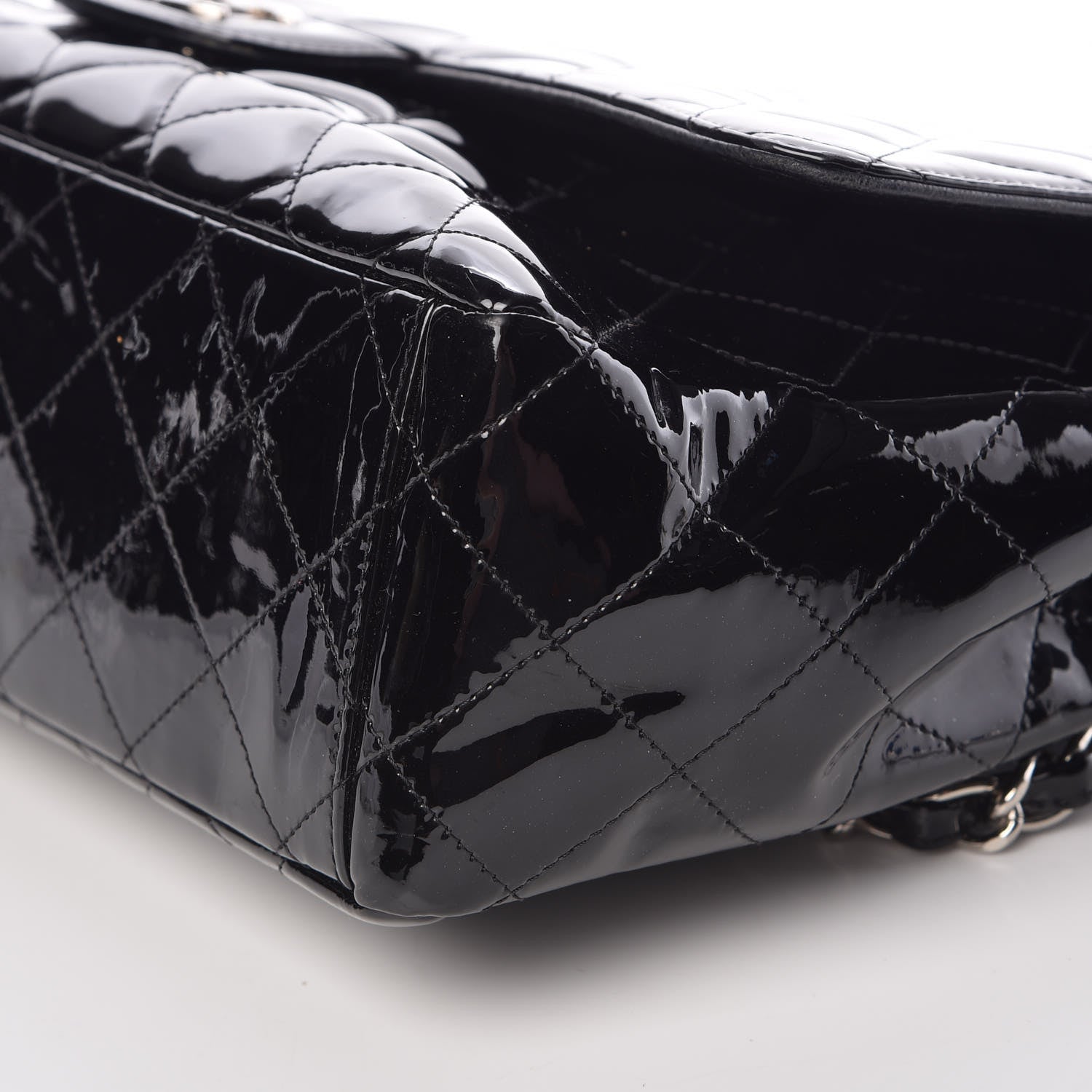 Chanel Patent Quilted Maxi Single Flap Black 13 of 13