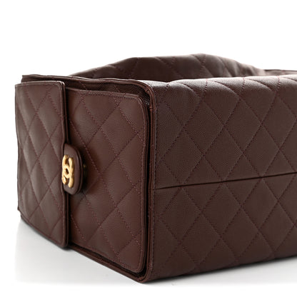 Chanel Caviar Quilted Medium Chanel 25 Handbag Dark Brown 10 of 12