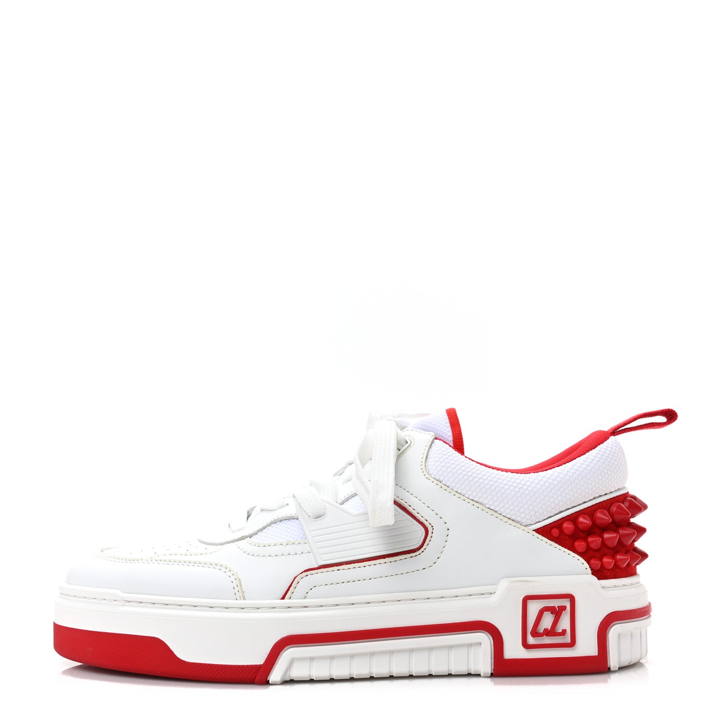 Calfskin Suede Nappa Mens Astroloubi Basketball Sneakers 42.5 White Red