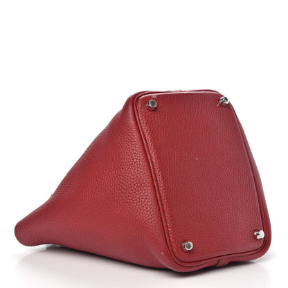 Hermes Taurillon Clemence Picotin Lock 18 PM Rubis 4 of 10