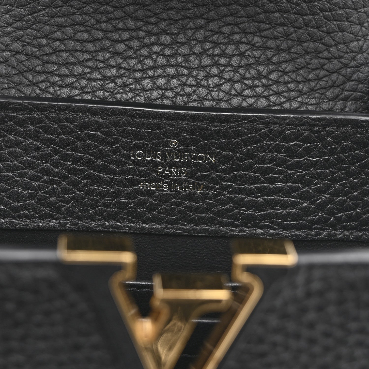 Louis Vuitton Taurillon Mini Capucines Black 6 of 10