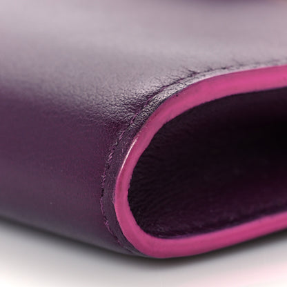 Delvaux Calfskin Tempete Pochette Burgundy 10 of 10