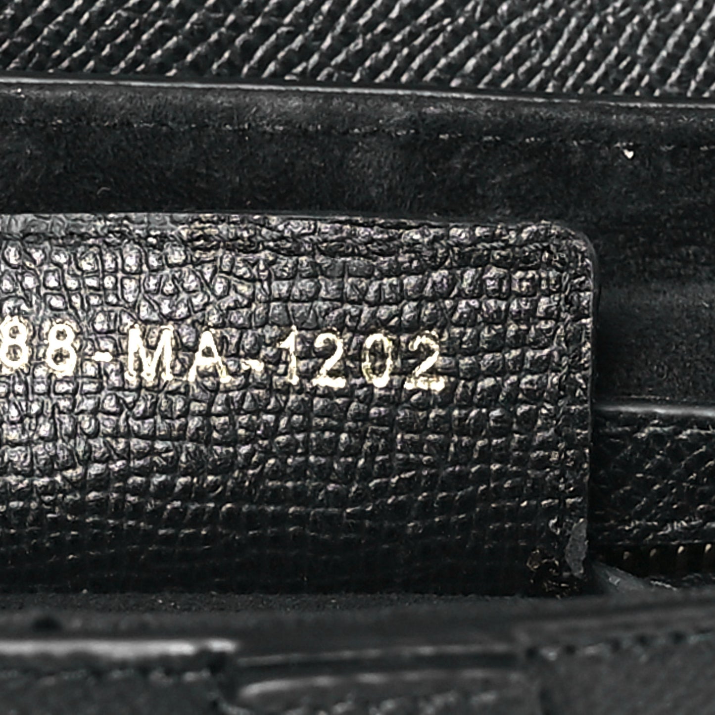 Grained Calfskin Saddle Bag With Strap Black