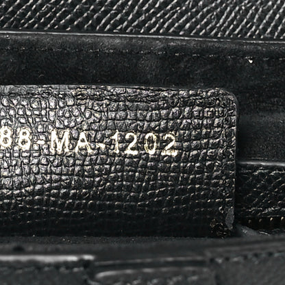 Christian Dior Grained Calfskin Saddle Bag With Strap Black 7 of 10