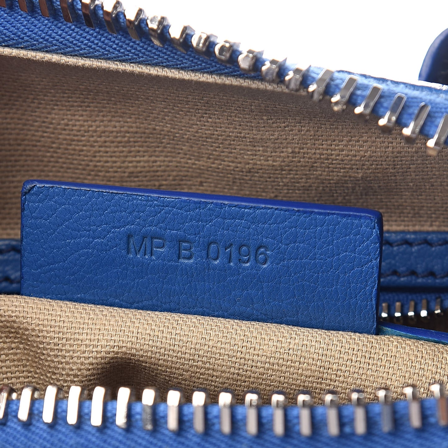 Sugar Goatskin Mini Antigona Indigo Blue