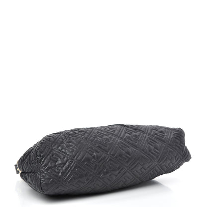 Fendi Nylon FF Embroidered Chef Hobo Black 4 of 15