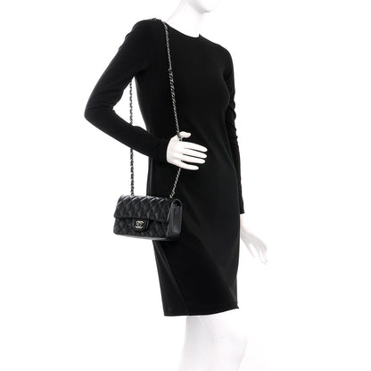 Chanel Iridescent Caviar Quilted Mini Rectangular Flap Black 2 of 8