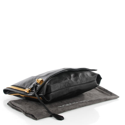 Tom Ford Ramskin Large Alix Padlock Zip Shoulder Bag Black 4 of 6