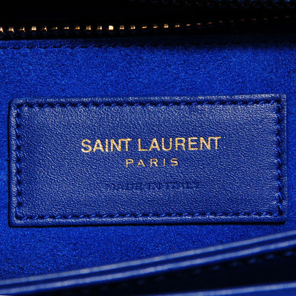Saint Laurent Smooth Calfskin Classic Medium Monogram Universite Bag Royal Blue 6 of 7