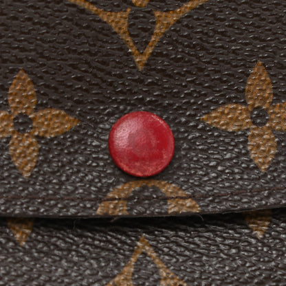 Louis Vuitton Monogram Emilie Wallet Red 7 of 14