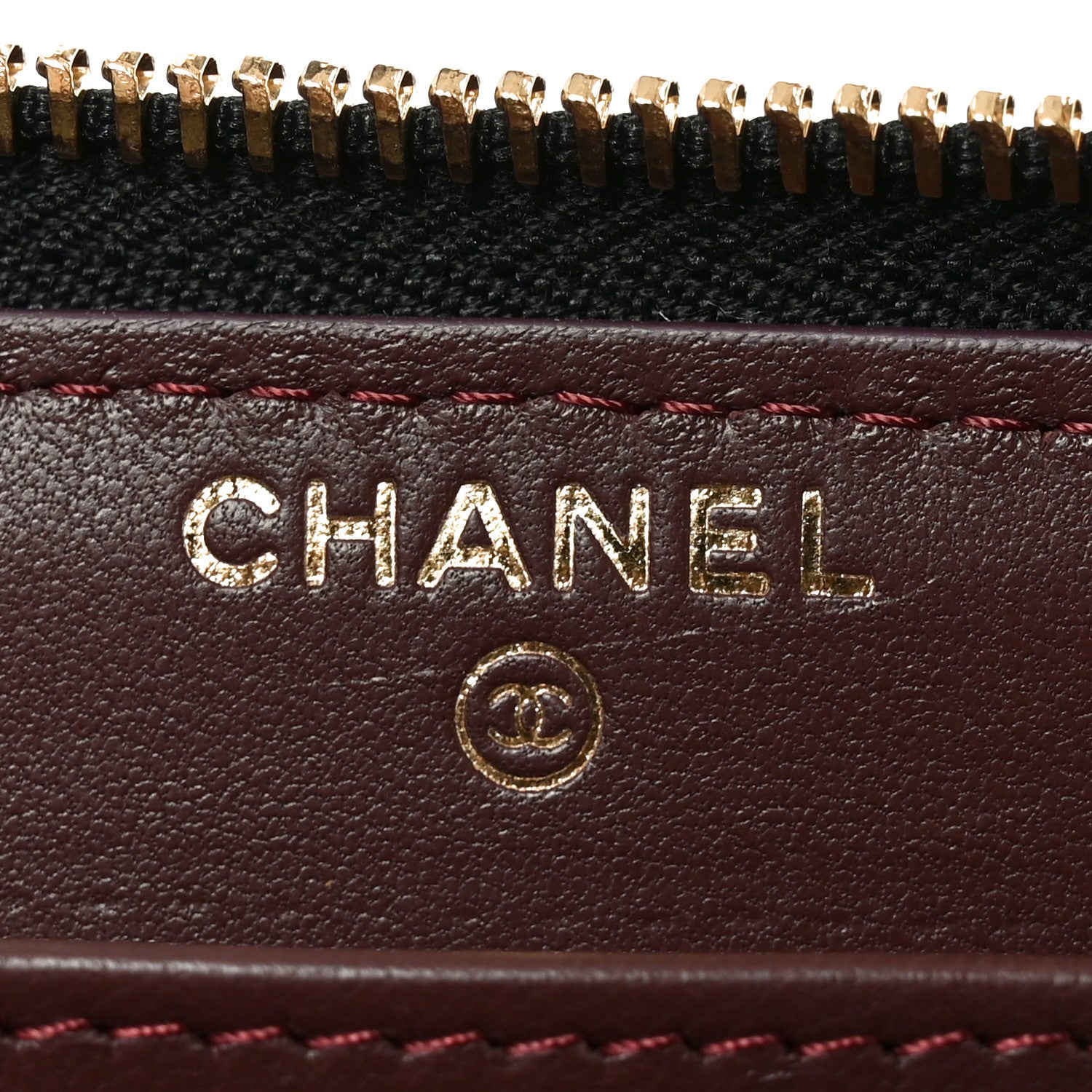 Chanel Lambskin Quilted Large Gusset Zip Around Wallet Black 6 of 9