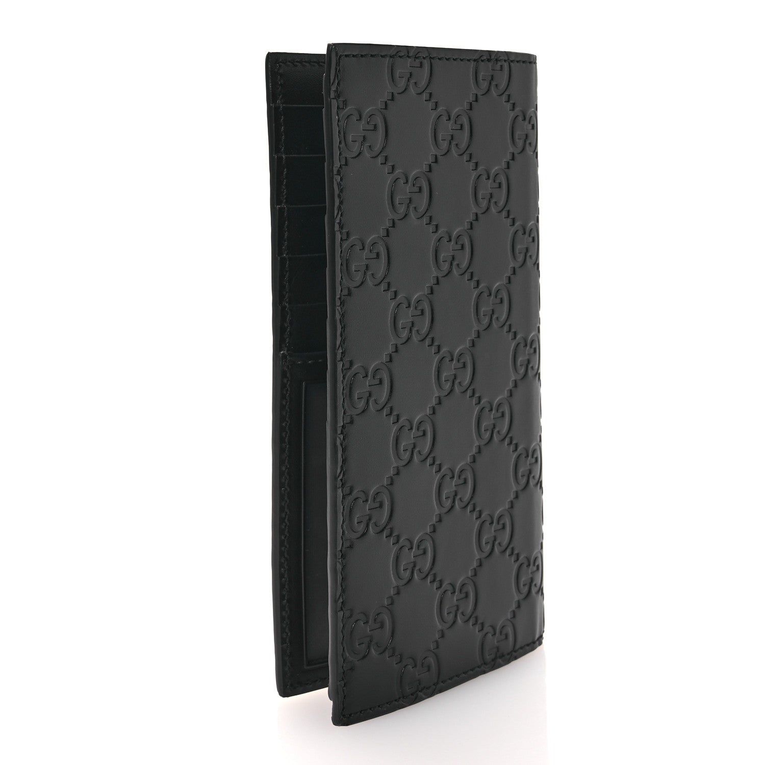 Gucci Guccissima Long Wallet Black 3 of 8