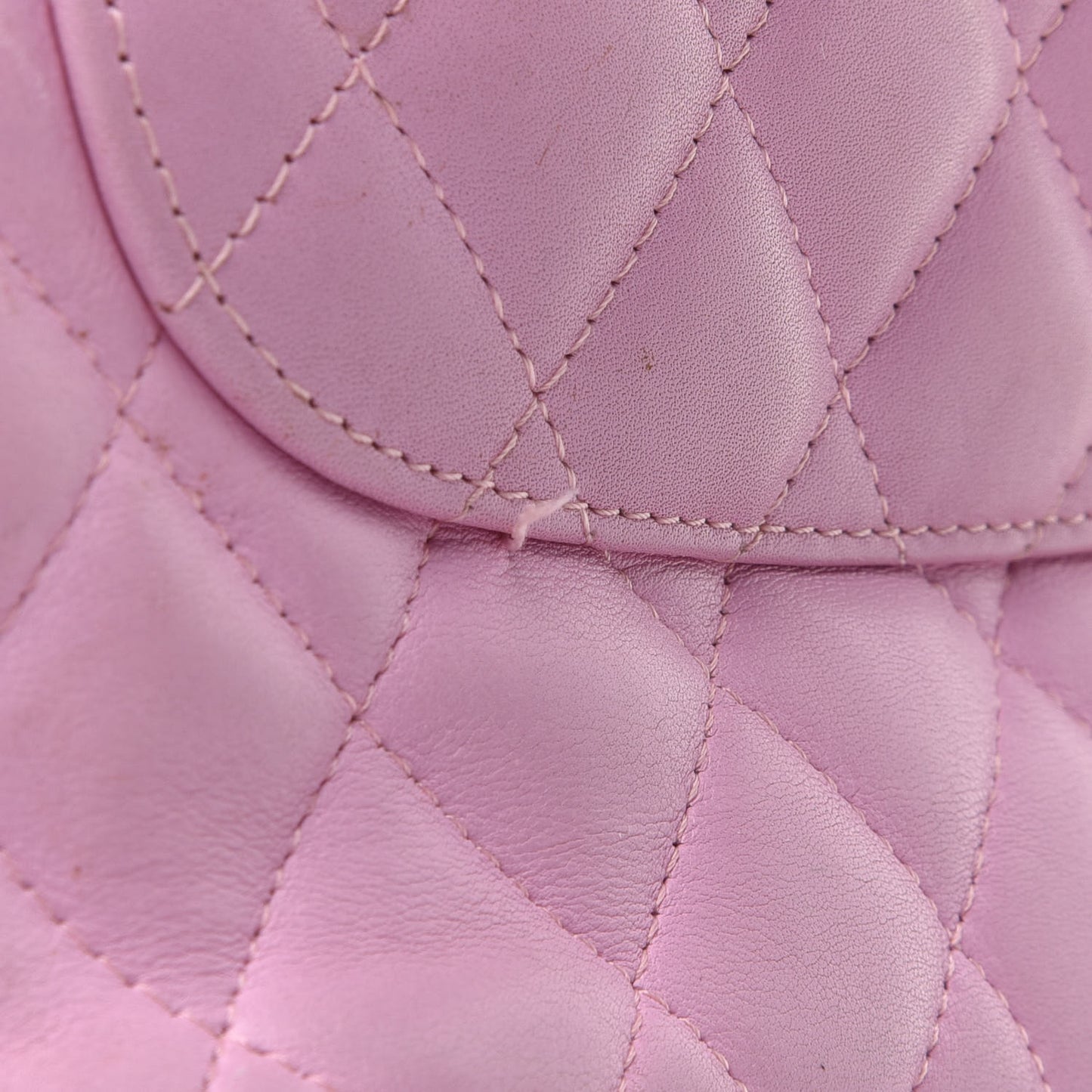 Calfskin Quilted Medium Cambon Tote Pink Black