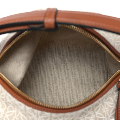 Loewe Jacquard Anagram Calfskin Small Cubi Bag Ecru Tan 5 of 9