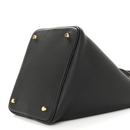 Hermes Taurillon Clemence Picotin Lock 22 MM Black 10 of 11