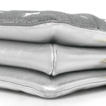 Louis Vuitton Satin Sequin Embroidered Monogram Coussin BB Silver 11 of 11