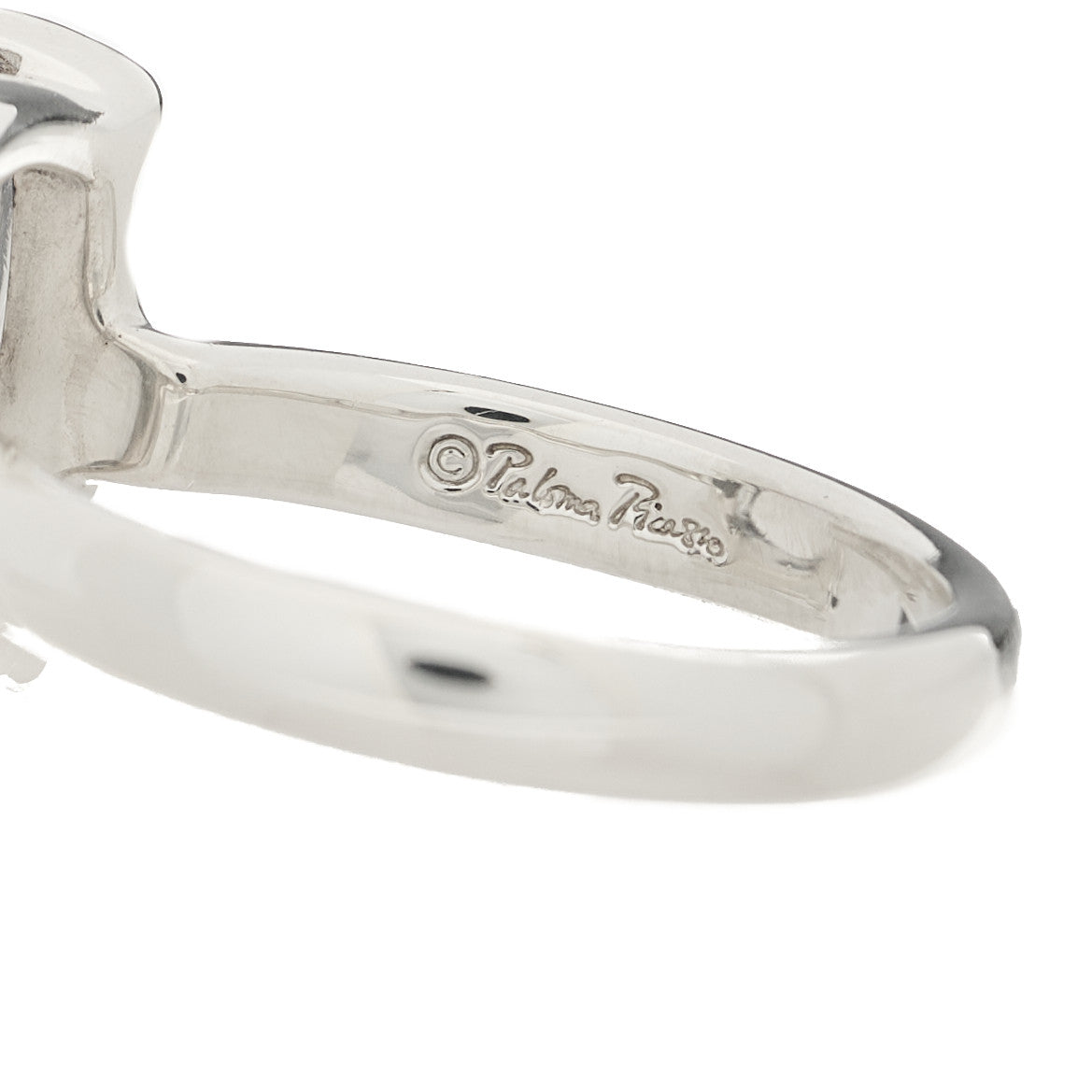 Tiffany Sterling Silver Clear Quartz 12mm Paloma's Sugar Stacks Ring 52 6 5 of 6