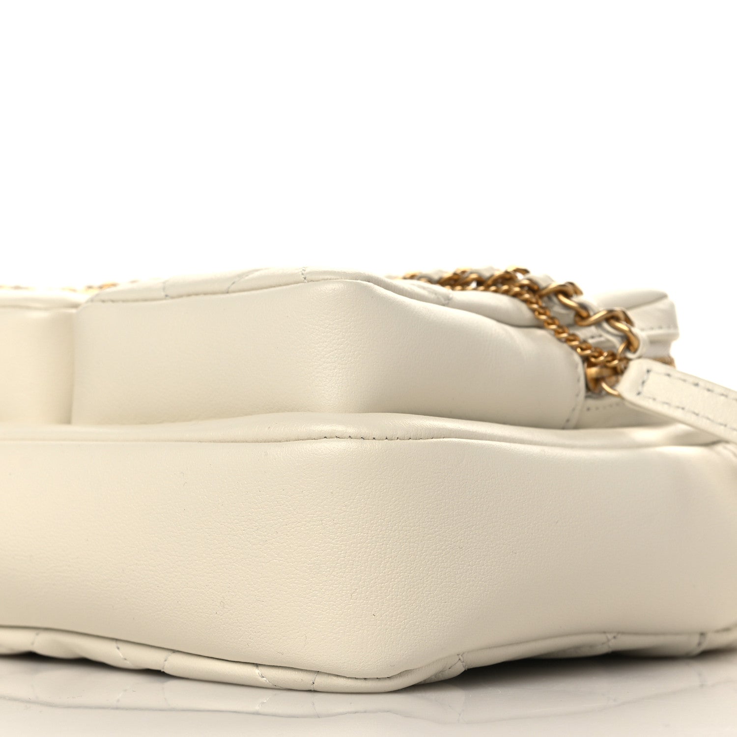 Chanel Calfskin Quilted Small Camera Case White 9 of 9