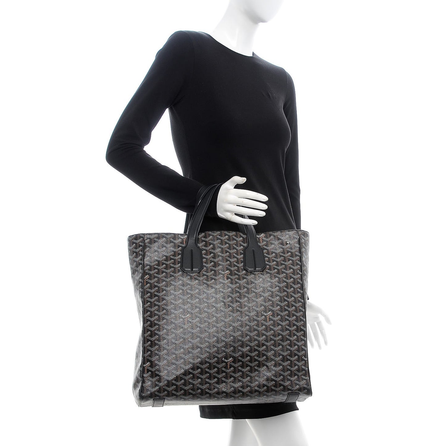 Goyardine Voltaire III Tote Black