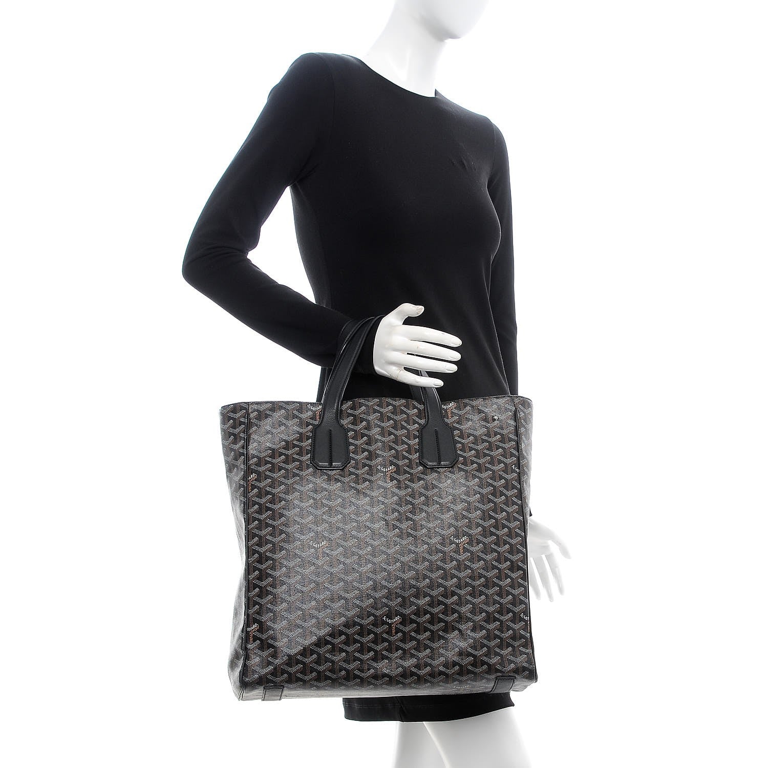 Goyard Goyardine Voltaire III Tote Black 2 of 9