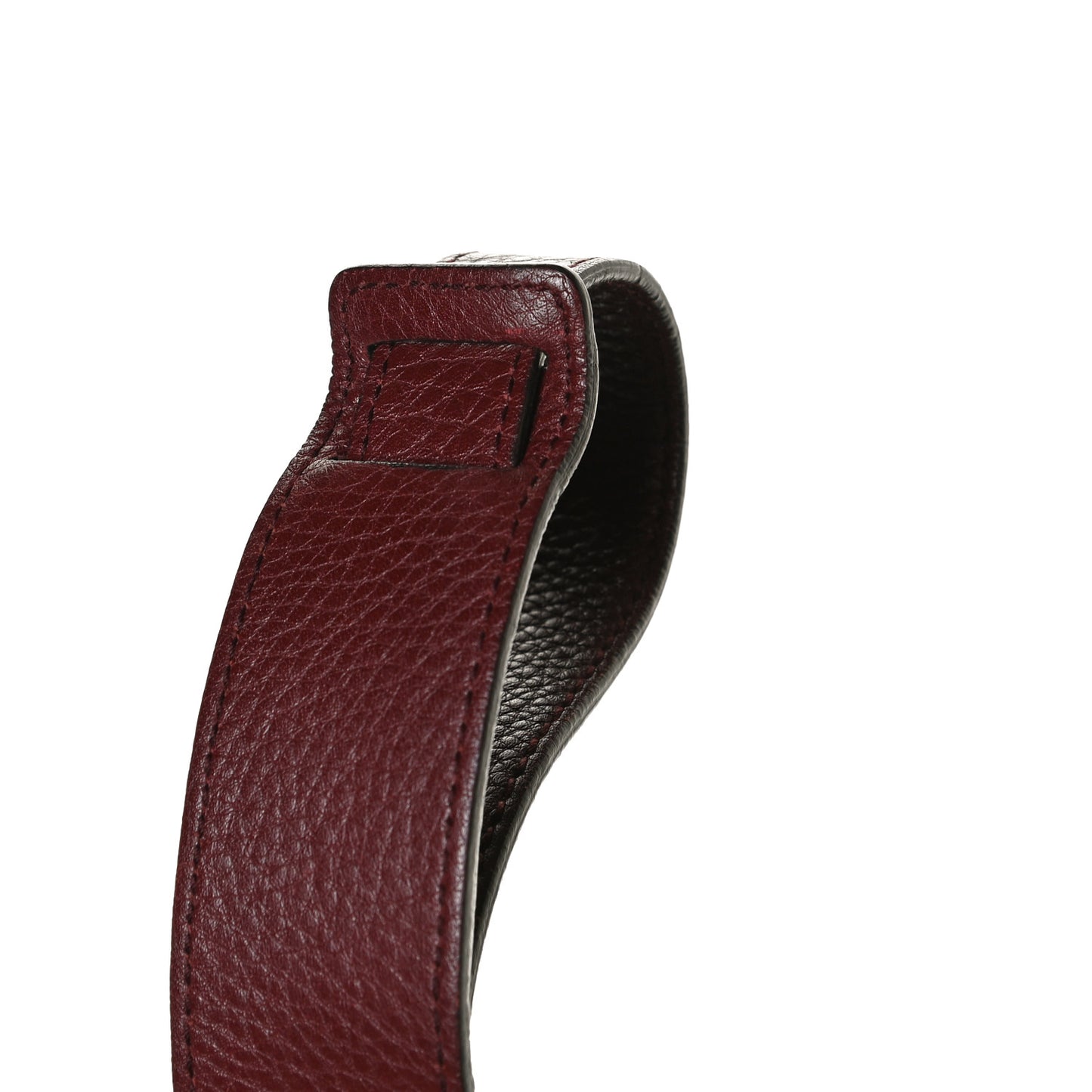 Pebbled Calfskin Medium Soho Messenger Bag Burgundy