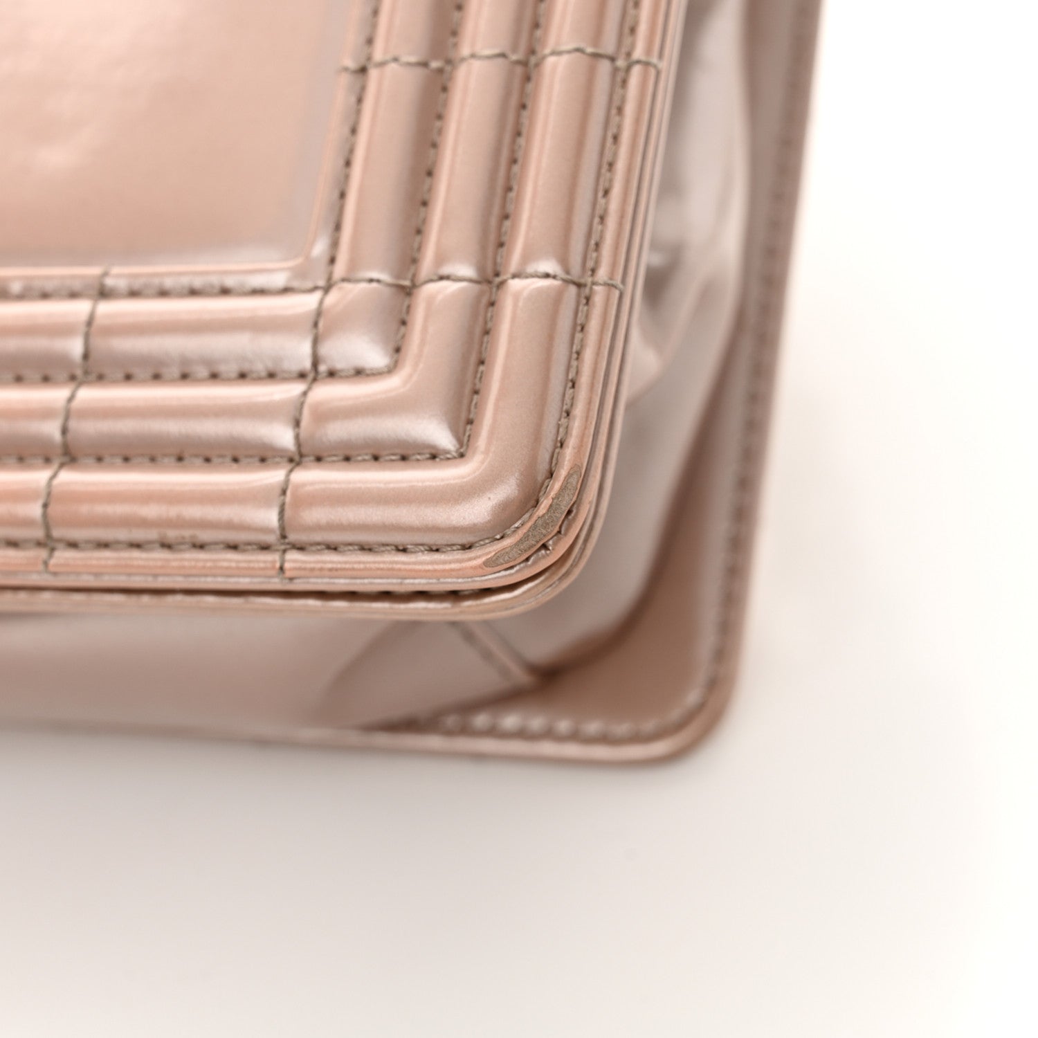 Chanel Iridescent Glazed Calfskin Medium Boy Flap Light Pink 15 of 15