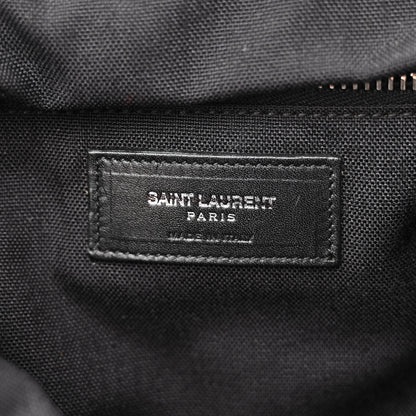 Saint Laurent Canvas Shearling Tiger Print Backpack Black 6 of 12